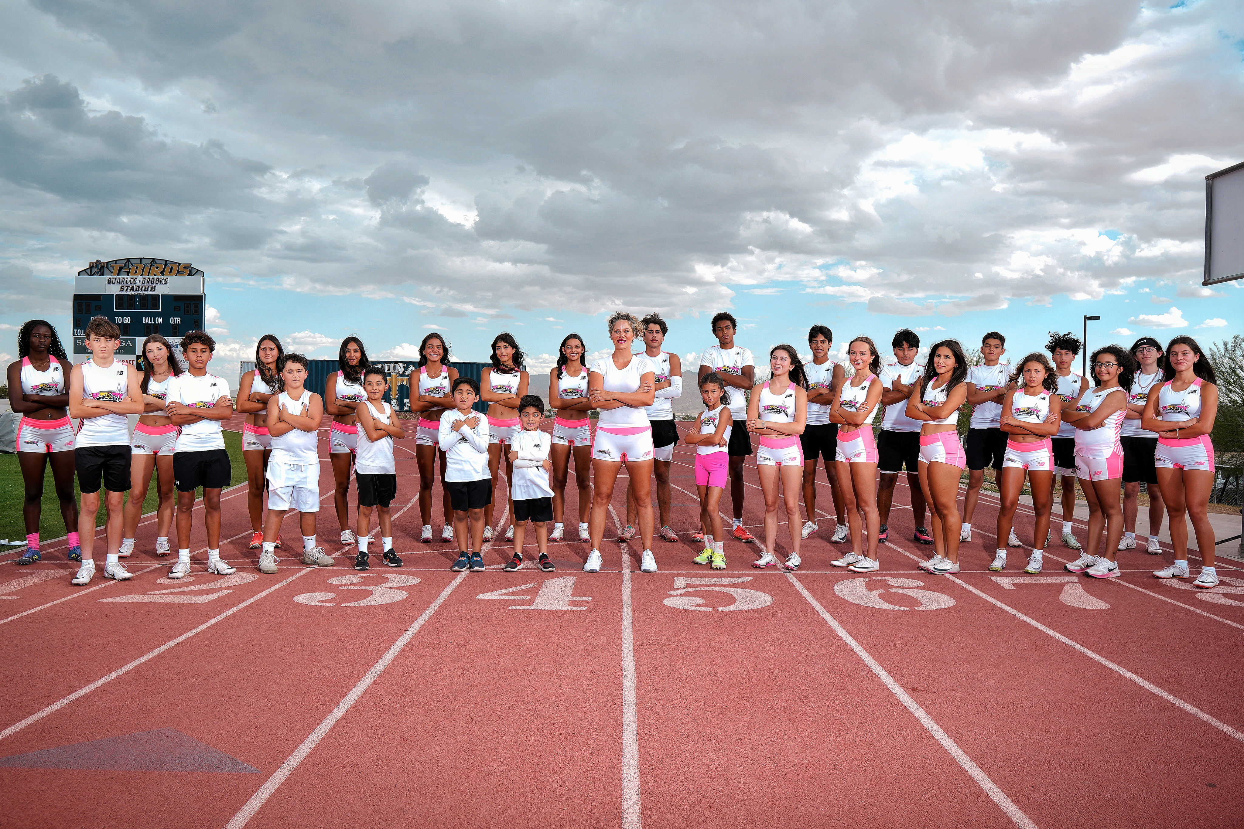 Sun City Sprinters on the track