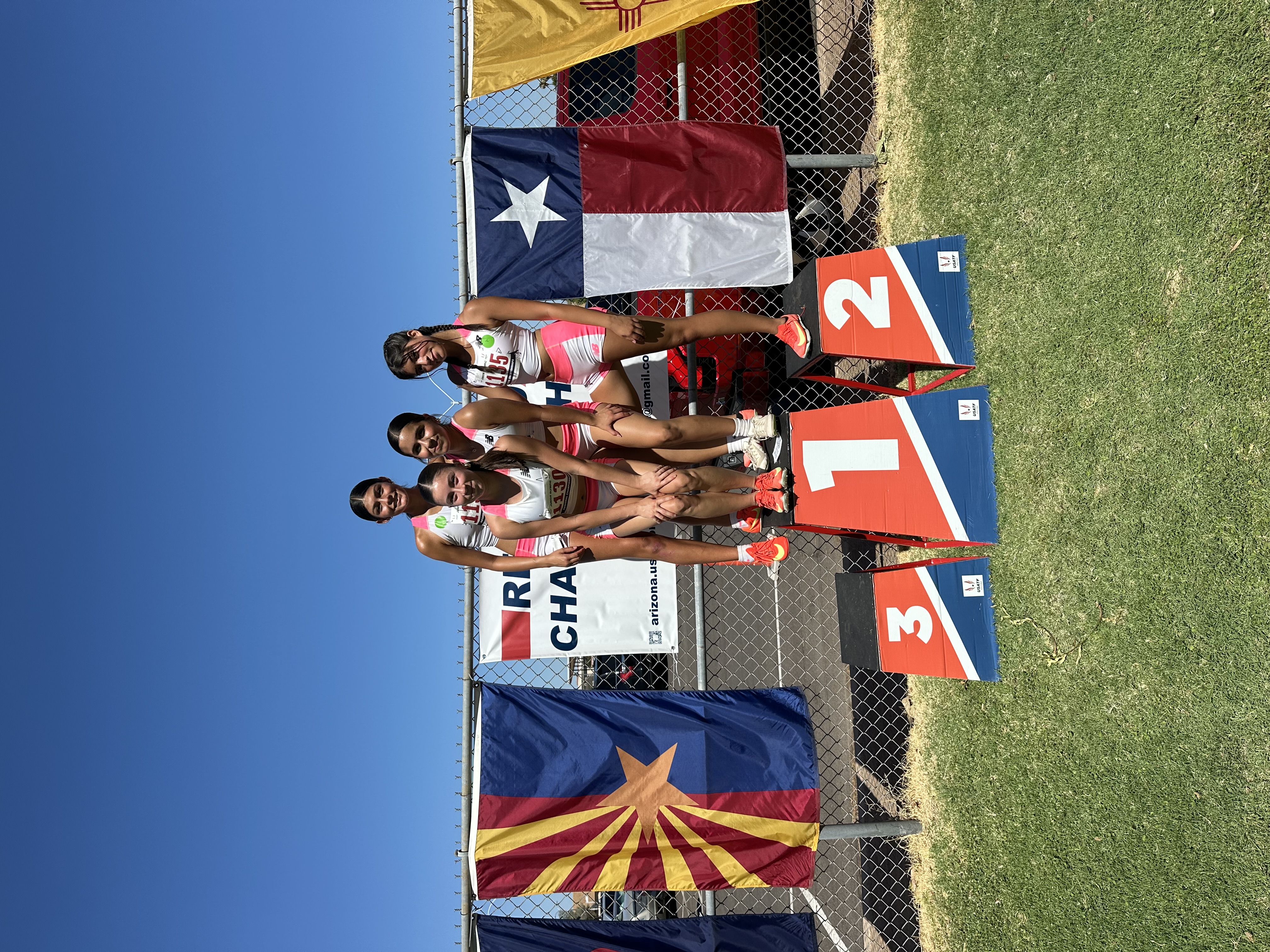 From practice to podium. 1st place 4x400